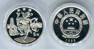 China 5 Yuan Silbermünze Chinesische Tänze