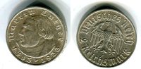 III. Reich 2 Reichsmark 450. Geburtstag von Martin Luther Picture
