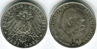 Deutsches Reich 3 Mark, Silbermünzen Luitpold Prinz Regent von Bayern (1821-1911) Picture