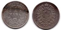 Deutsches Reich 1 Mark 1 Mark Deutsches Reich Kleiner Adler 1878 G -