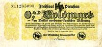 Null Zweiundvierzig Goldmark Ein Zehntel Dollar 03.11.1923 Notgeldschein Freistaat Preussen Berlin gebraucht
