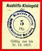 Aushilfs Kleingeld Fuenf Pfennig Sachsen Gemeinde Marienberg -