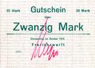 Notgeld Gutschein Zwanzig Mark Einswarden Frerichswerft -