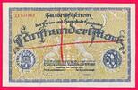 Deutsches Reich 500 Mark Aushilfsschein der freien und Hansestadt Hamburg -