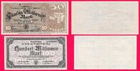 Deutsches Reich 150 Millionen Mark Lot von zwei Aushilfsscheinen der freien und Hansestadt Hamburg September 1923 -