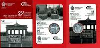 San Marino 5 Euro Silbergedenkmünze 25 Jahre Berliner Mauerfall -