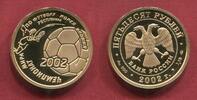 Russland Russia 50 Rubel Gold 1/4 Unze Fifa Soccer Fußball World Cup WM Japan Korea -