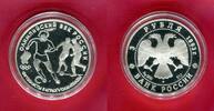 Russland Russia 3 Rubel Roubles Olympisches Jahrhundert Russlands - Fußbal -