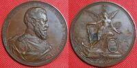 Preußen Kaiserreich Bronzemedaille Kronprinz Friedrich (III.) Kuraufenthalt in San Remo 1888 -