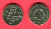 DDR 5 Mark Ferdinand von Schill Gedenkmünze 200. Geburtstag -