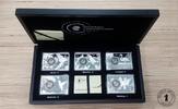 Bundesrepublik Deutschland 5 x 5 Euro + 5 Barren aus Sterling Silber je 2 oz Tropische Zone Komplettsatz - in beleuchteter Box - fast 290 Gramm Feinsilber -