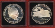 USA 1 Dollar Silbermünze 100. Geburtstag von Dwight D. Eisenhower -