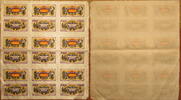 Deutsches Reich Bielefeld Notgeld 9 x 1 Goldmark Goldmark 1. 1.2.1923 STADTSPARKASSE BIELEFELD Seide -