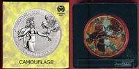 Germania Mint 5 Mark CAMOUFLAGE - oliv/rost - 1 Unze -