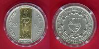 Andorra 20 Diners  Bimetall Silber Gold König Pere III.- Die offiziellen ECUs