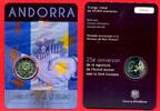 Andorra 2 Euro Gedenkmünze 2015 25 Jahre Zollunion BU with coincard