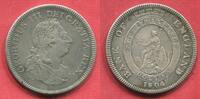 England Großbritannien United Kingdom 1 Dollar 5 Shillings George III. Georg Bank of England Overstrike Überprägung -