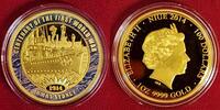 Niue Islands Inseln 100 Dollars 1 Unze Ounce Gold Centenary of the First World War 1914 - 1918 Royal Australian Navy HMAS Sydney -