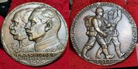 Germany Deutschland Karl Götz Medaille Große Bronzegussmedaille 85 mm Waffenbrüderschaft, Ich hatt´einen Kameraden Wilhelm II. Franz Joseph I. 1 -