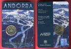 Andorra 2 Euro Gedenkmünze 2019 Ski Alpin Finale Weltcup - Weltmeisterschaft in Grandvalira BU with coincard