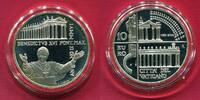 Vatikan 10 Euro Silbergedenkmünze 2. Pontifikatsjahr Papst Benedikt XVI. -