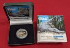 Australien 1 Dollar Silbermünze mit Farbapplikation Australian Saltwater Crocodiles - Bindi - Salzwasserkrokodil - 1 Unze Silber -