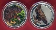 Australien 1 Dollar Silbermünze - 1 oz Silver Proof Coin OVP 2014 The Land  Down Under Serie - Gold Rush Proof colorated with original packaging