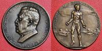 Deutschland Weimarer Republik Bronzemedaille Amerikaflug LZ 126 1924 Hugo Eckener Reparationsluftschiff USS Los Angeles -