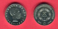 DDR 5 Mark Neusilber Gedenkmünze zum 75. Todestag von Heinrich Hertz 1857 - 1894 -
