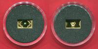 DR Kongo 100 CD Francs Minigoldmünze Smallest Gold Classics - Paraiba - Turmaline -