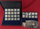 30 x 1 Unze Silber 2014 - 2018 diverse Länder Golden Enigma Edition - 30 Münzen - alles Unzen bis auf China Panda je 30g BU Ruthenium & Goldaufla...