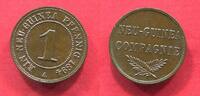 German New Guinea Deutsch Neuguinea 1 Pfennig Ein Neu-Guinea Compagnie Pfennig 467,215 were melted Eingeschmolzen -