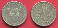 Philippinen Philippines Filipinas 1 Peso Large Type San Francisco Mint USA Insular Government Verwaltung -
