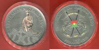 Burkina Faso 100 Francs Farbmünze Känguru -