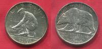 The United States of America USA 1/2 Dollar 50 Cents Commemorative California Diamond Jubilee Grizzly Bear Goldwäscher -