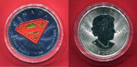 Kanada 5 Dollars Silbermünze Superman (m. Farbapplikation) -