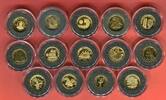 Diverse Länder 14 Minigoldmünzen Die kleinsten Goldmünzen der Welt - Sammlung