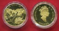Kanada Canada 100 Dollars 1/4 Unze Gold Klondike Gold Rush Centennial -