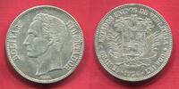 United States of Venezuela 5 Bolivares 1936 Simon Bolivar Last year of mintage letzes prägejahr AU/l