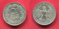 2 Mark 1926 E Weimarer Republik Deutsches Reich Kursmünze  Silber, vz