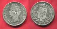Frankreich Frankreich 5 Francs 1827 W King König Roi Charles X. 1824 - 1830 Lille Mint AU small scra