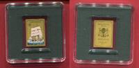 Tschad 3000 Francs CFA Minigoldmünze 1/500 Unze Gorch Fock mit Farbapplikation -