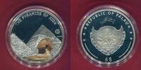 Palau 5 Dollars Silbermünze teilcoloriert 7 Wonders of the World - The Pyramids of Giza -