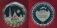 Palau 5 Dollars Silbermünze teilcoloriert World of Wonders - Parliament Hill -