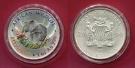 Sambia 5000 Kwacha Silbermünze African Wildlife - Elefant, Elephant (1 oz) -