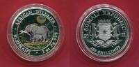 Somalia 100 Shillings Silbermünze African Wildlife Elefant - Elephant (1 oz - mit Farbauflage) -