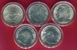 Vatikan 5 x 1000 Lire Lot Silbermünzen Lot - Vatikan -