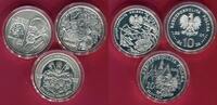 Polen 3 x 10 Zloty Silber Lot 10 Zloty Lot -