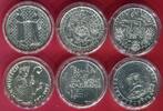 Tschechien Lot 6 Münzen Silbergedenkmünzen 6 x 200 Kronen Lot verschiedene Motive -