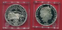 Neuseeland 1 Dollar Silbermünze Scott Base - Internationales Polarjahr -